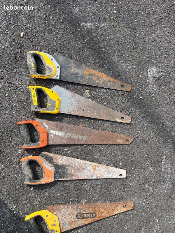 Lot de 7 scies égoïnes Stanley, Bahco, FatMax – Bricolage (image 2)