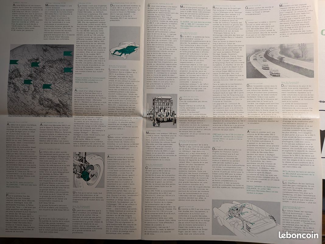 Catalogue Mercédès Benz sur la 200 D (image 2)