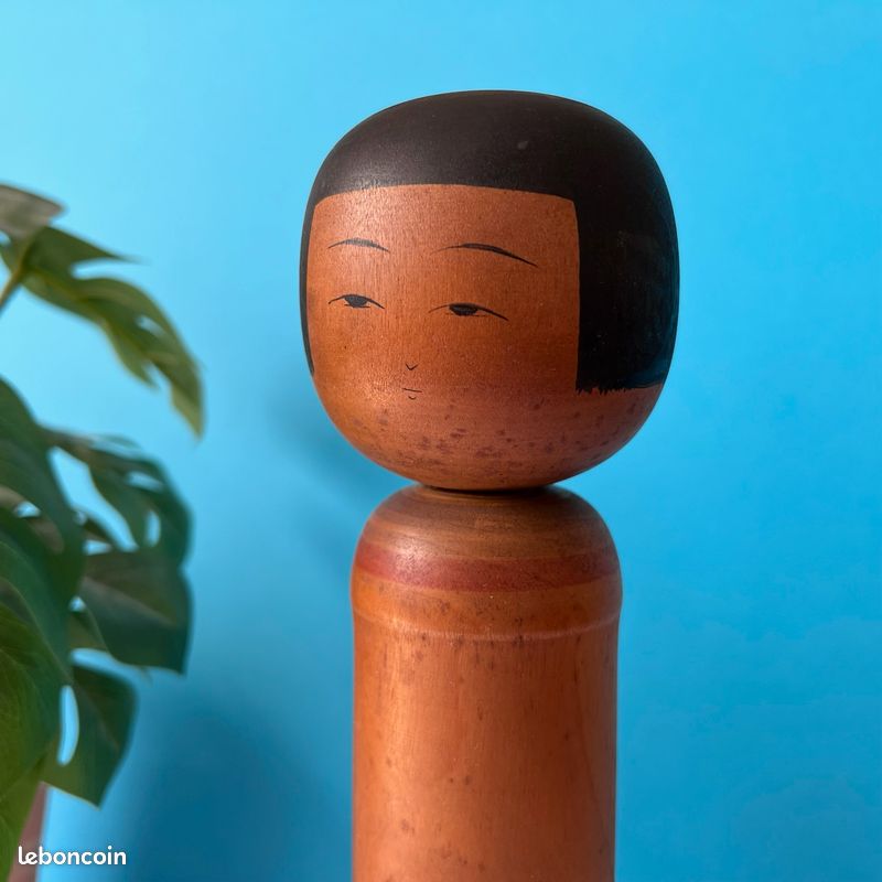 Grande poupée kokeshi japonaise écorce de bouleau - Décoration