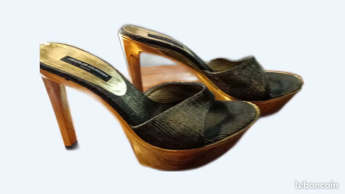 Mules compensée Charles Jourdan (image 1)
