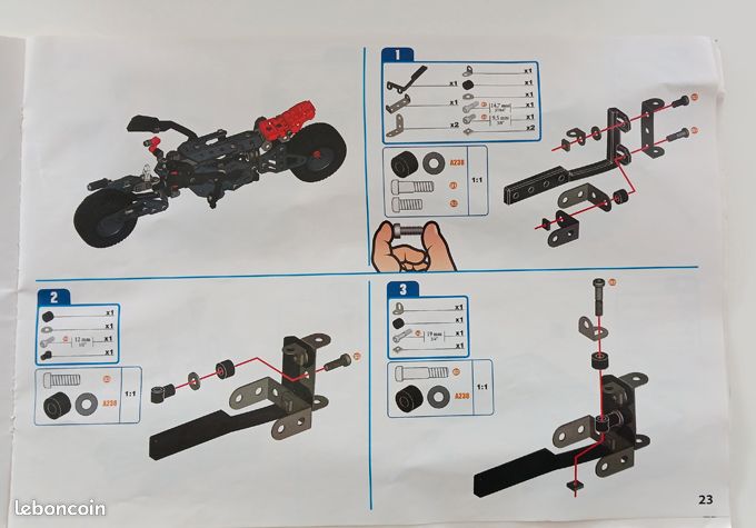 Jeu De Construction Ancien Meccano – Les Véhicules Routiers – Réf 203