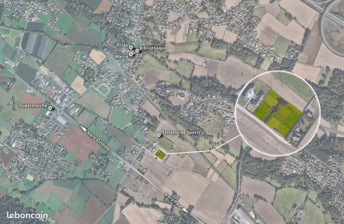 Terrain 416 m² Poey De Lescar