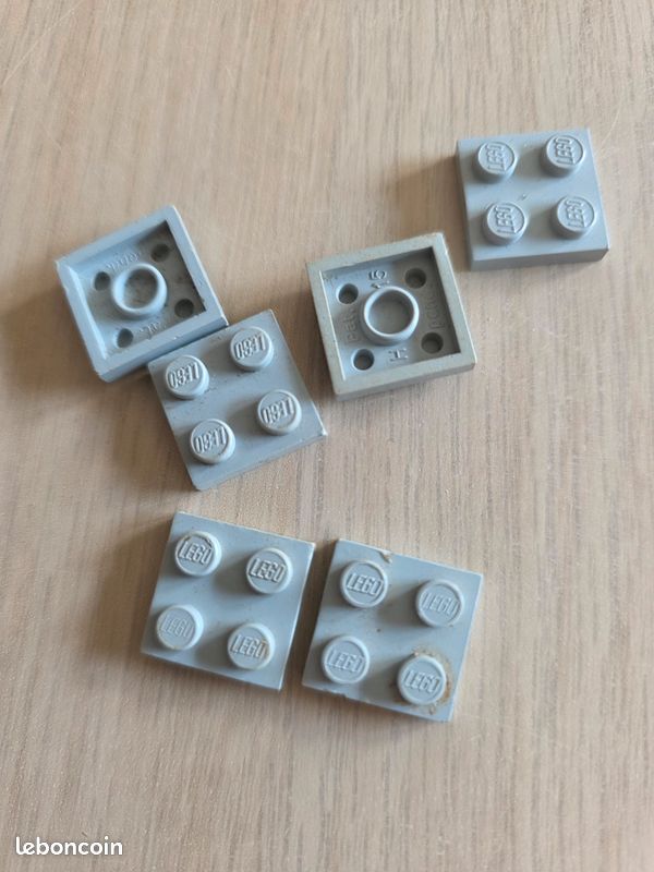 Lot de plaques legos gris anciens annee 60/70 (image 6)