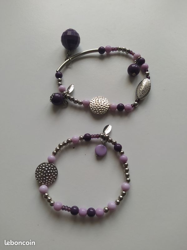 2 bracelets mauves (image 2)