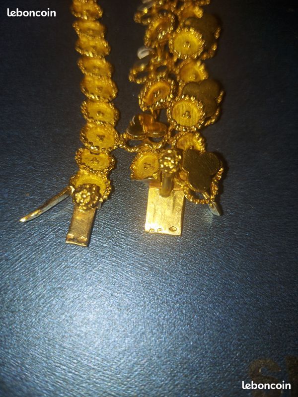 Ensemble collier et bracelet or 18 carats (image 4)