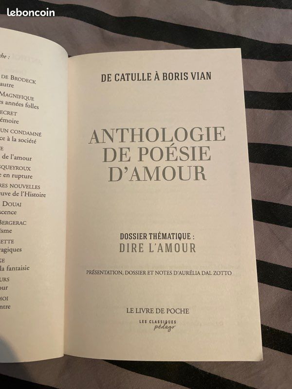 Livre anthologie de poésie, d’amour de Boris Vian (image 4)