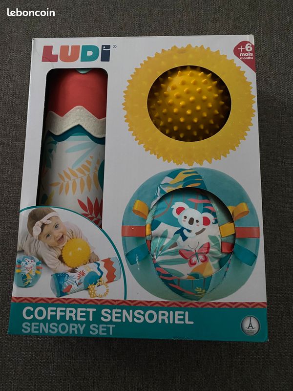 Ludi Coffret sensoriel bébé – Tube et balles multicolores dès 6 mois Ludi Coffret sensoriel bébé – Tube et balles multicolores dès 6 mois