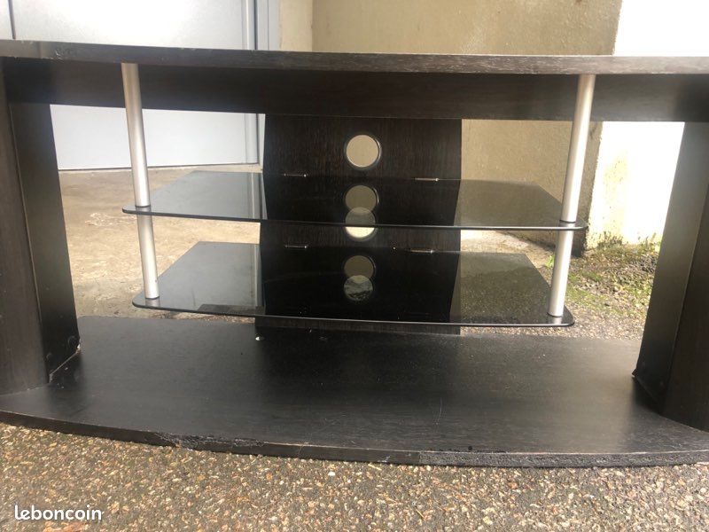 Meuble noir pour tele (image 1)