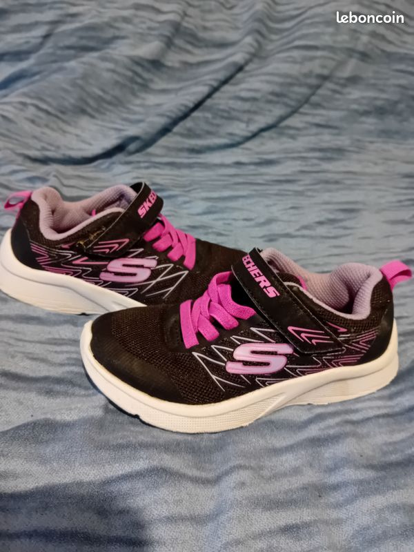 Basket Skechers Enfant Fille Basket Skechers 117855 Noir Enfant