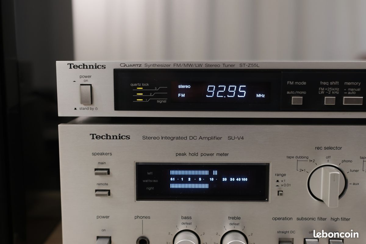 Tuner Technics ST-S8 Haut De Gamme - GO/FM, Noir, Parfait état