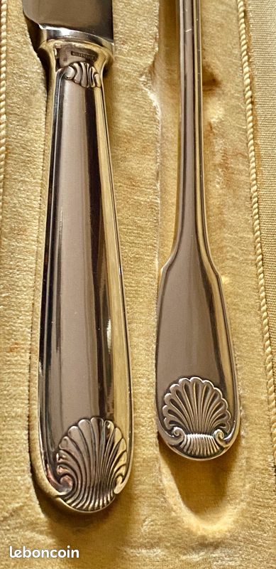 Service à Découper Christofle Vendôme – Argent Plaqué – En Coffret – Occasion