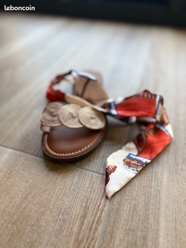 Sandales plates à ruban Sinéquanone (Chaussea) Chaussures