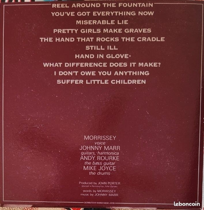 THE SMITHS CD en mini lp vinyl replica import japon (image 2)