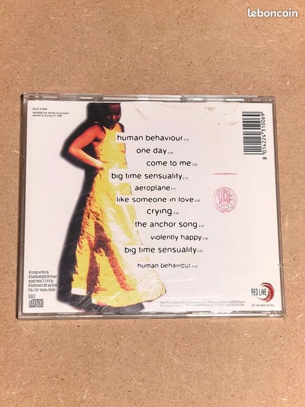 💿 Björk - Acoustic 1994 - Bootleg - Red Line - RLCD 31006 - MTV unplugged (image 4)