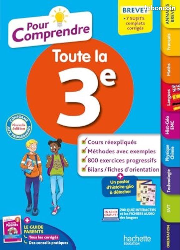 Livre de vacances 3eme (image 1)