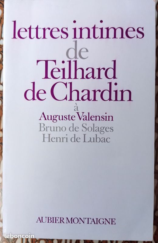 Lettres intimes de Teilhard de Chardin (image 1)