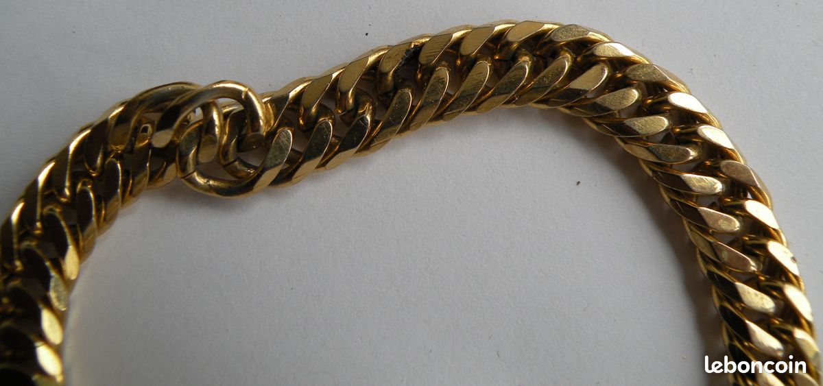 Bracelet femme maille doré (image 2)