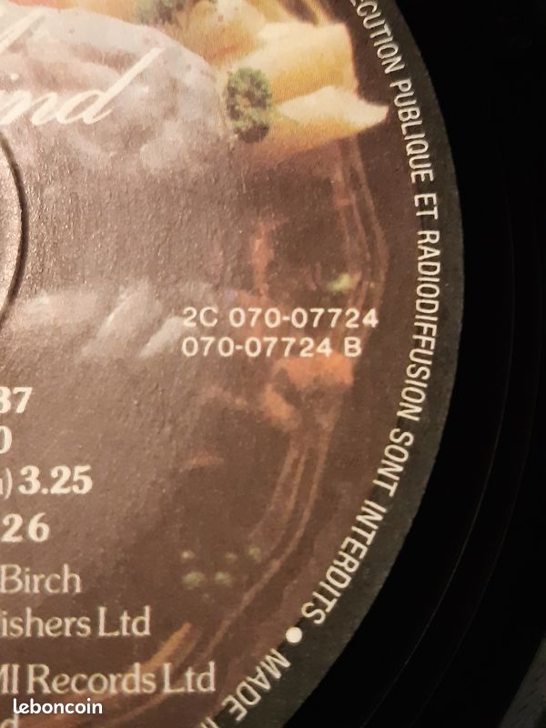 VENDU Vinyle 33t. IRON MAIDEN Piece of mind - 1983 - FRANCE - 2C 070-07724 - (image 8)