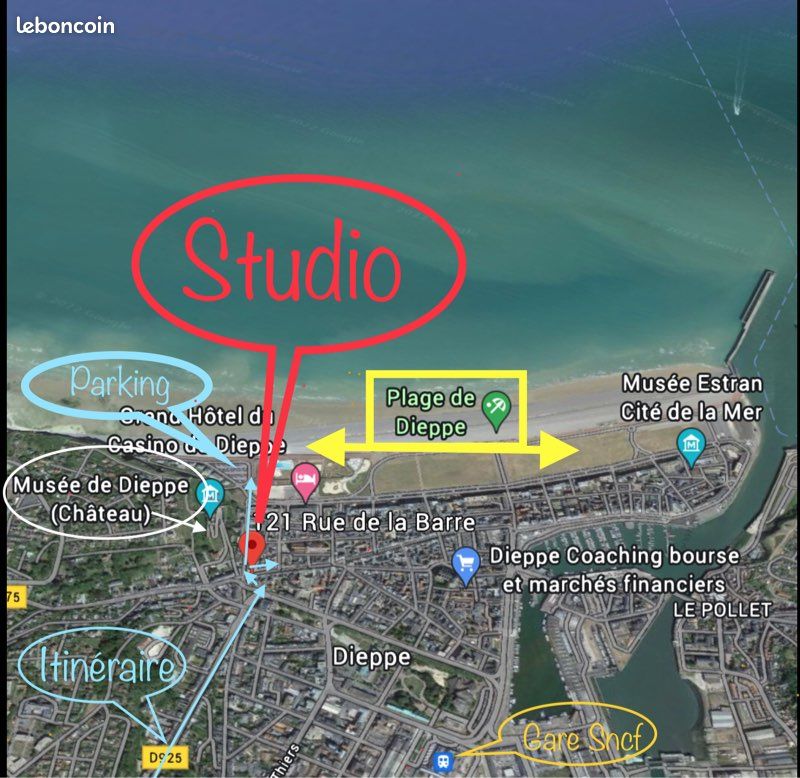 Appartement 1 pièce 26 m² · à Dieppe · 26,4 m² · 72 000 €