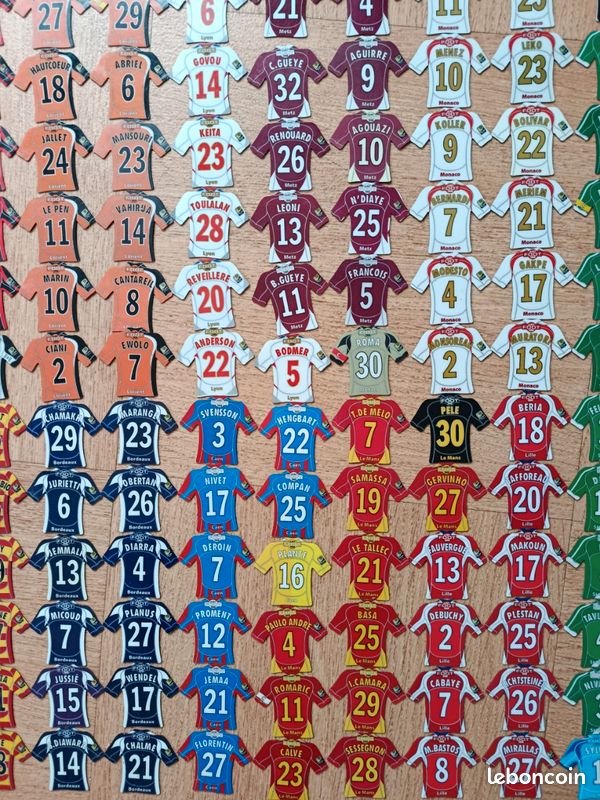 16 MAGNET JUST FOOT 2008 EQUIPE VALENCIENNES COMPLETE RARE NO PANINI