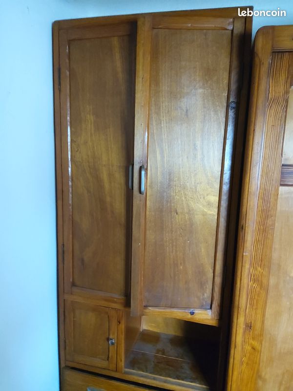 Armoire parisienne années 50 - 5 portes 3 tiroirs (image 3)
