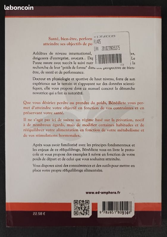 Livre « Rééquilibrage alimentaire » de Bénédicte Le Panse (image 2)