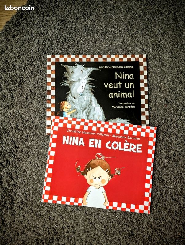Lot de 2 livres Nina est en colère et Nina veut un animal de Marianne Barcilon et Christine Naumann-Villemin école des loisirs (image 6)