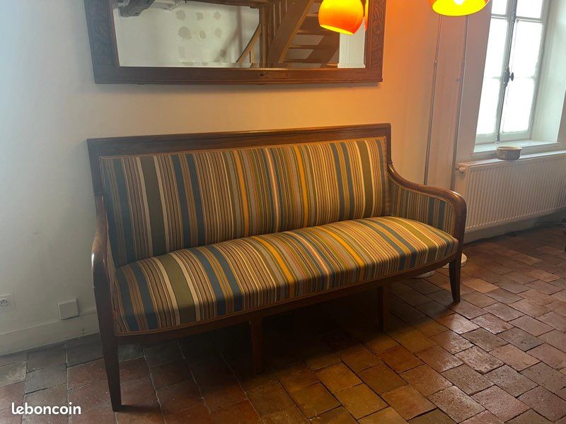Banquette ancienne Louis Philippe (image 11)