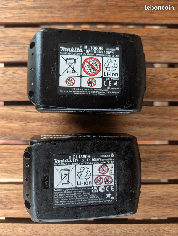 Lot batterie Makita 18V 6A (image 4)