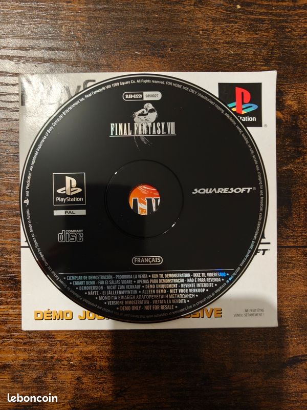Jeu Final Fantasy VIII FF 8 PS1 PlayStation 1 - Jeux vidéo