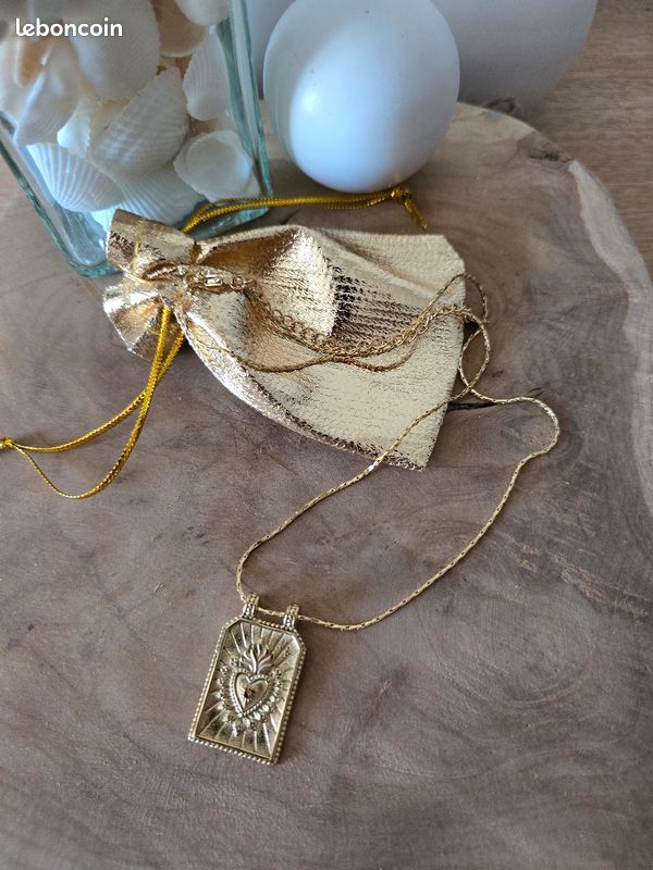 Collier Habaha cœur sacré ex-voto (image 3)