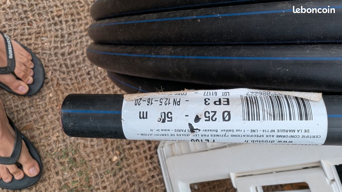 Couronne tube PE Drostub Ø25 mm – 50 m – eau – NF (image 1)