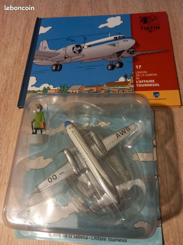 Figurine Tintin – L'Avion De La Sabena (N°17) – L'Affaire Tournesol – Neuf