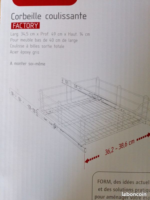 Panier coulissante cuisine (image 3)