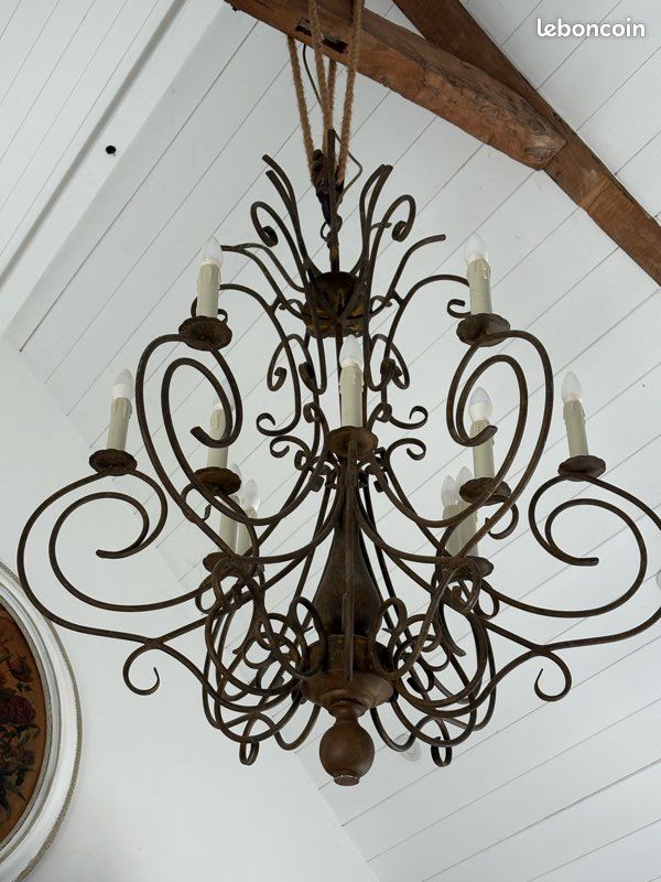 Lustre fer forgé (image 1)