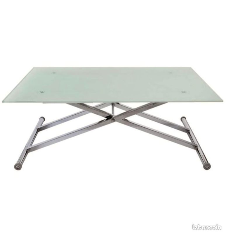 Table réglable en hauteur (Table basse/Table pour manger) (image 3)