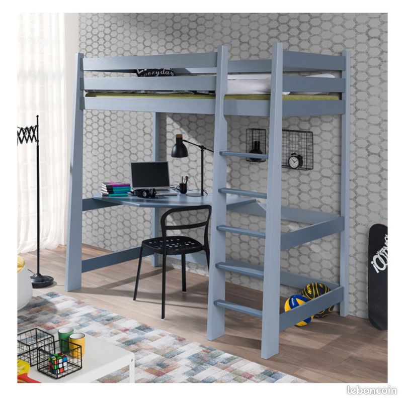 Lit mezzanine enfant, jeune ado [URL masquée pour votre sécurité] (image 1)
