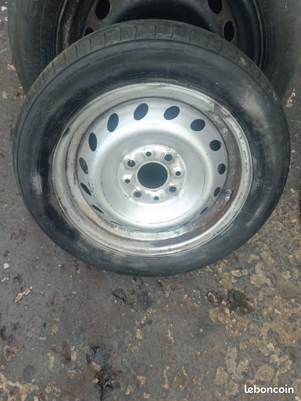 Roue pneu jante fiat 165 55 13 panda punto (image 1)