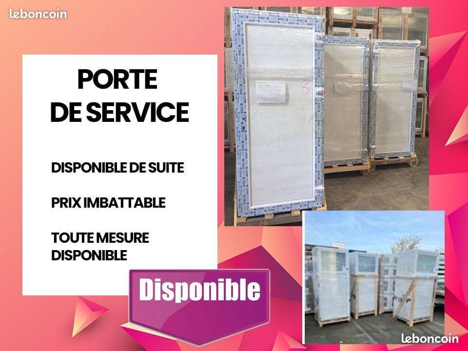 Porte service en pvc (image 2)