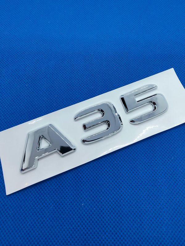 Logo Mercedes Benz Sticker 3D Argent Emblème pour Benz Voiture