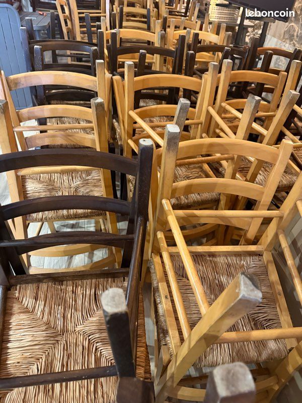Chaise en bois à l’unité ou en lot (image 4)