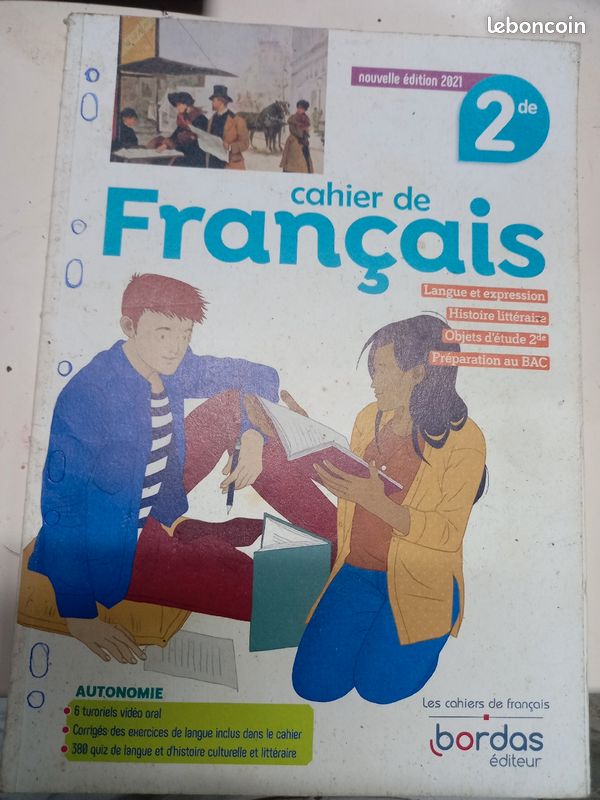 Cahier de français 2de (image 1)