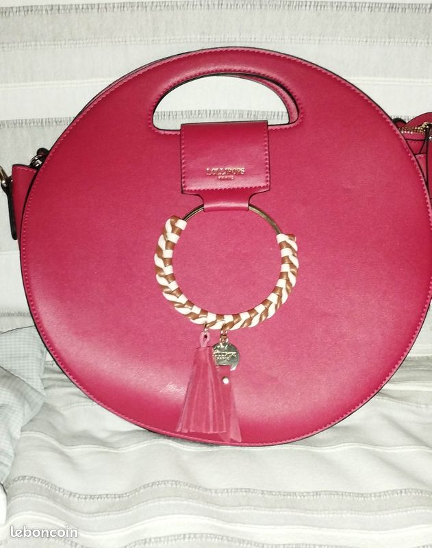 Sac a main rond rouge LOLLIPOPS Accessoires Bagagerie