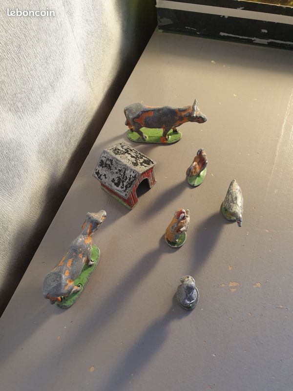 Lot personnages et animaux de Plomb Ancien & Jouet Enfants & Divers & Ferme