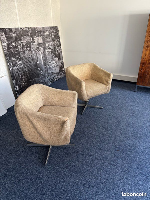 Paire de fauteuils 70 (image 1)