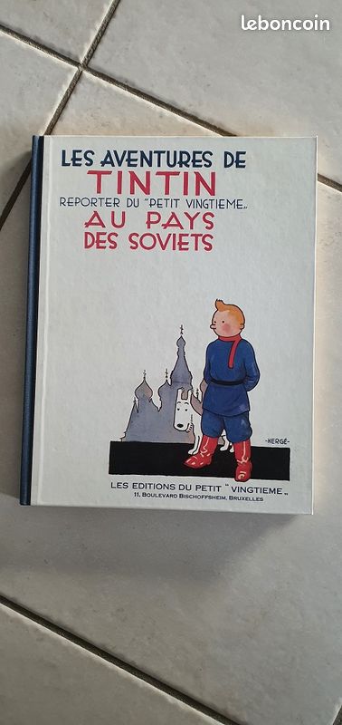 BD Les aventure de Tintin au pays des soviets N&B (image 1)