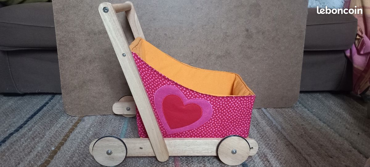 Poussette / Chariot Sigikid + Bébé Zoé couffin TBE (image 1)