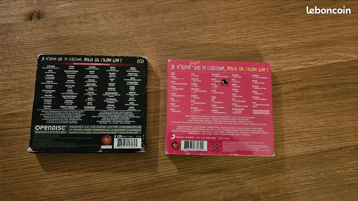 Lot de 2 CD "J'aime pas la musique classique, mais ça j'aime bien" (image 2)