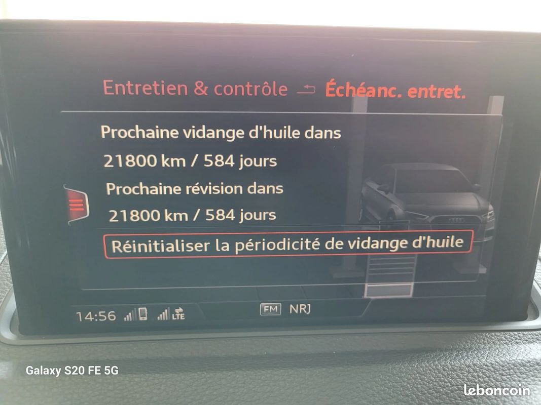 AUDI A3 BERLINE 35 TFSI CoD 150 S tronic 7 Design Luxe + VOLANT SLINE / S-LINE + SIEGES CUIR + ATTELAGE + ENTRETIEN AUDI (image 25)