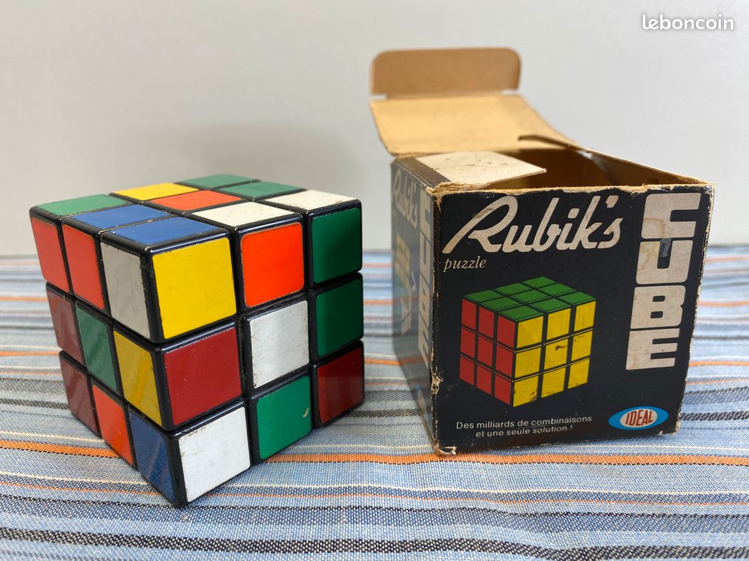 Rubik's Cube Vintage 1er Édition 1980 – Sortie France, Jeu De Réflexe Culte